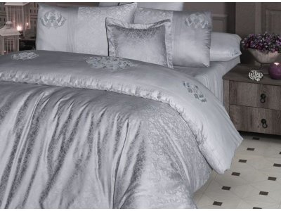 Постельное белье First Choice - VIP Mirabel Grey (Turkey), евро комплект Постельное белье First Choice - VIP Mirabel Grey (Turkey), евро комплект